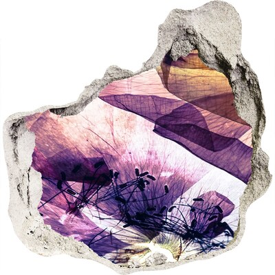 Samolepící nálepka fototapeta Květinový svět za zdmi