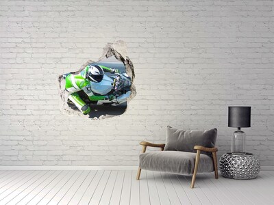 Fototapeta díra na zeď 3D Motocyklový závod v akci