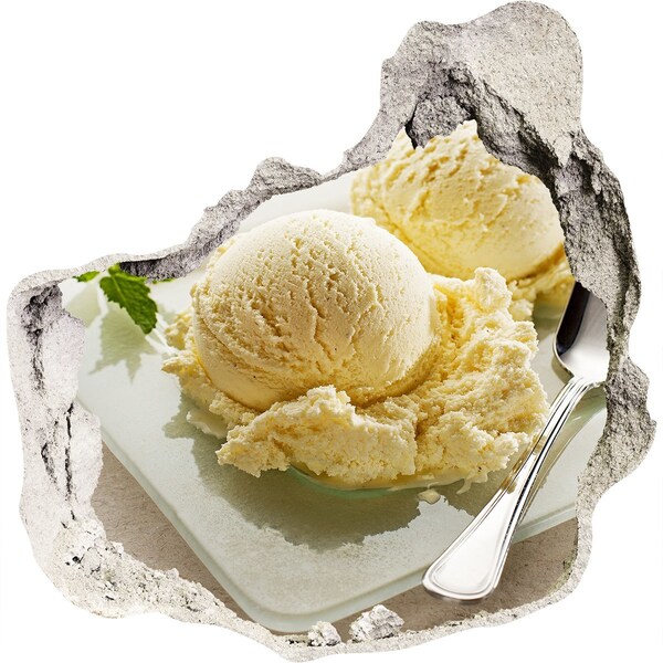 Nálepka 3D díra na zeď Ledový ráj