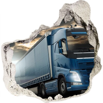 Foto fotografie díra na zeď Nákladní auto na cestě