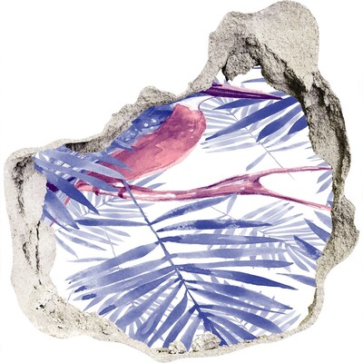 Díra 3D fototapeta nálepka Tropický ráj za zdí