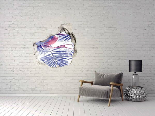 Díra 3D fototapeta nálepka Tropický ráj za zdí