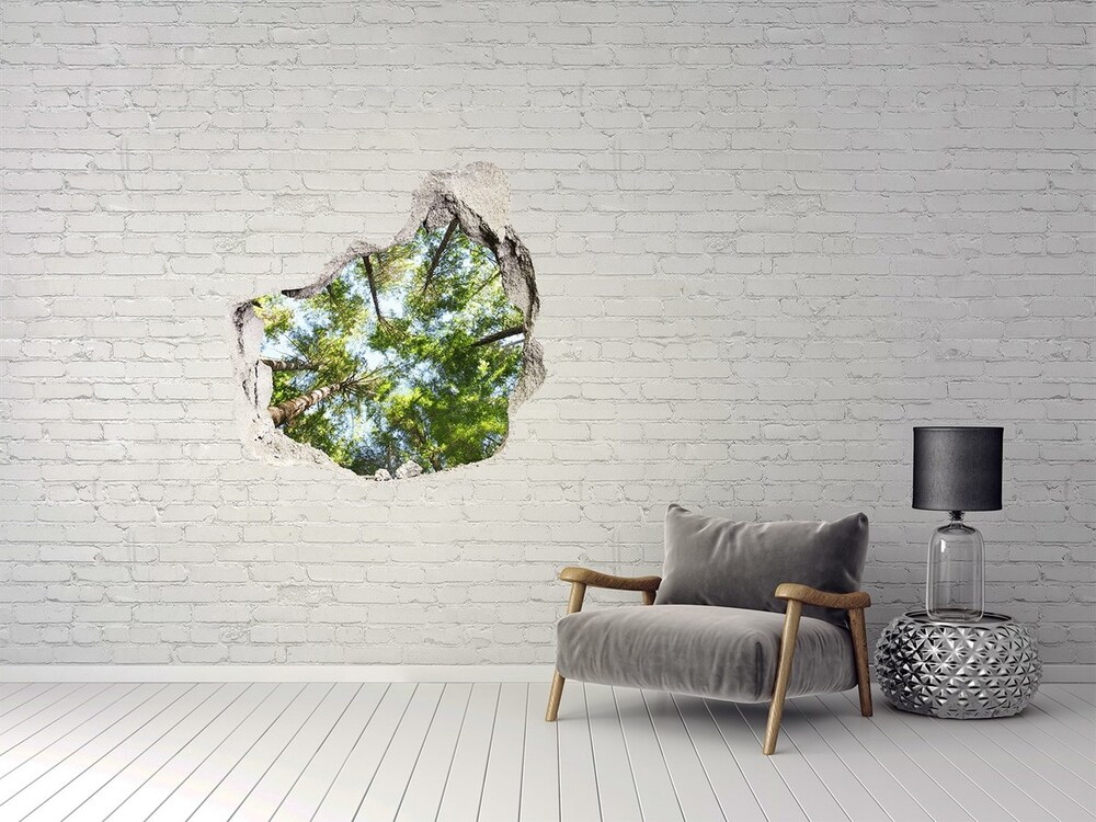 Díra 3D ve zdi na stěnu Koruna stromů