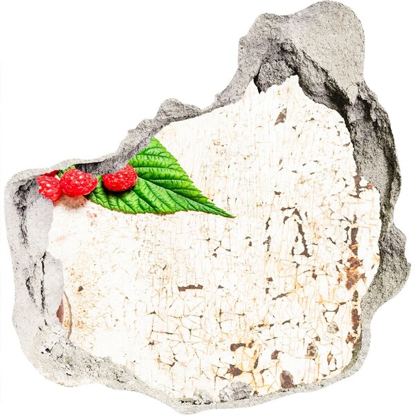 Nálepka 3D díra samolepící Ovocné kouzlo v poškozené zdi