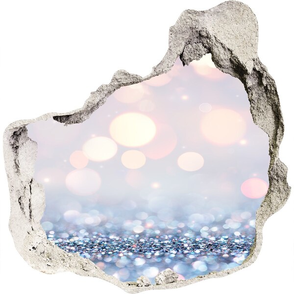 Díra 3D fototapeta nálepka Lesklý prostor za dírou