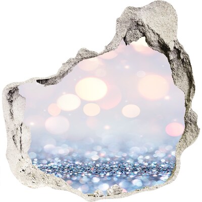 Díra 3D fototapeta nálepka Lesklý prostor za dírou