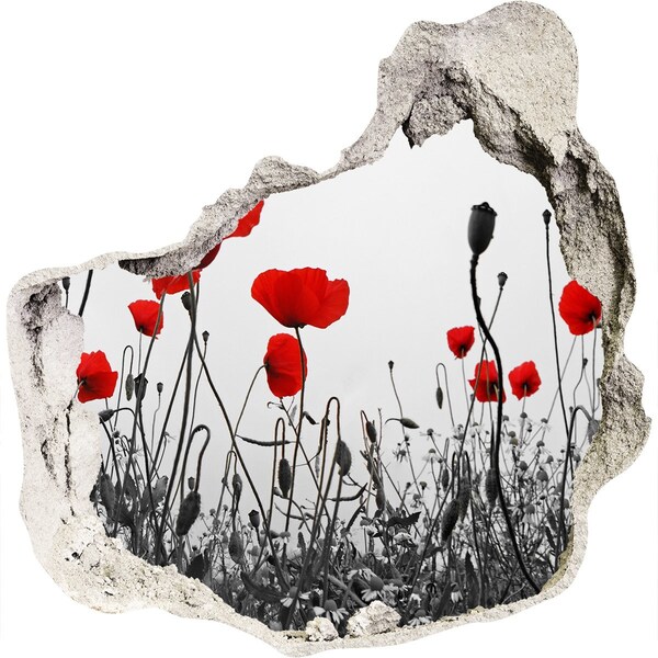 Samolepící nálepka fototapeta Květiny v ruinách