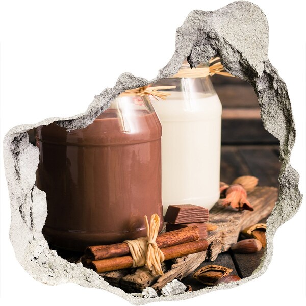 Nálepka díra na zeď Čokoládové lahůdky v přírodním prostředí