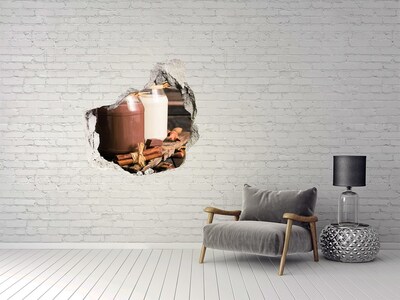 Nálepka díra na zeď Čokoládové lahůdky v přírodním prostředí