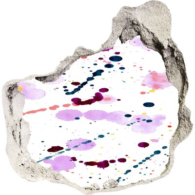 Díra 3D fototapeta nástěnná Barevný záblesk kreativity