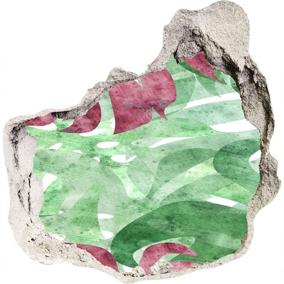 Nálepka 3D díra samolepící Tropická džungle