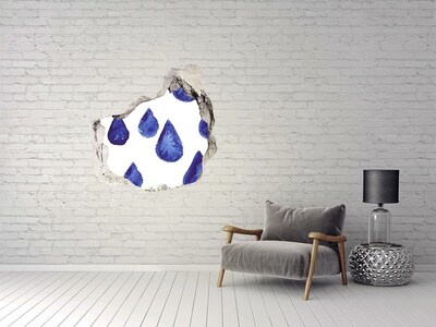 Fototapeta díra na zeď Kapky vody na zdi