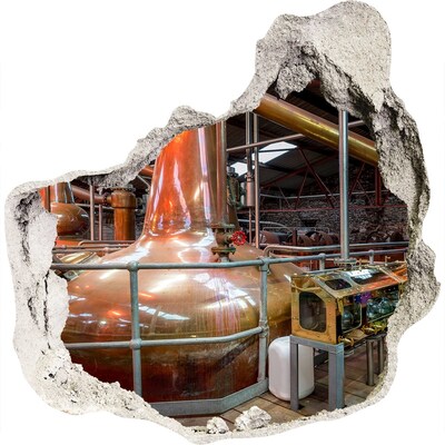 Fototapeta díra na zeď 3D Interiér palírny whisky