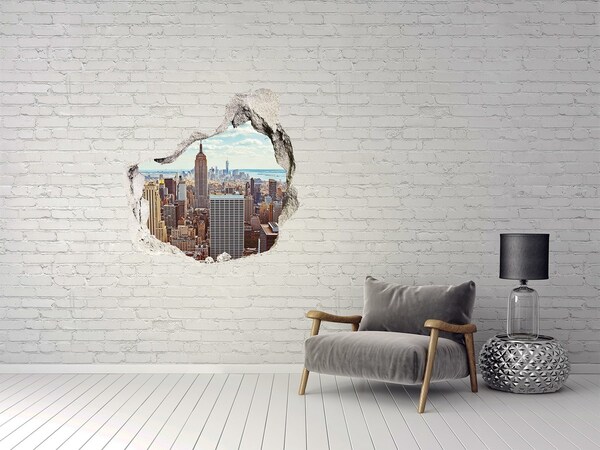 Fototapeta díra na zeď 3D Pohled na New York