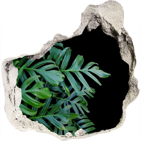 Samolepící nálepka fototapeta Zelená džungle za zdí