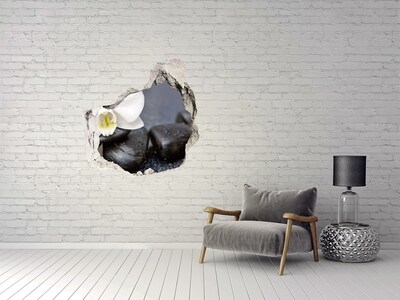 Samolepící nálepka fototapeta Květiny a kameny v lázních