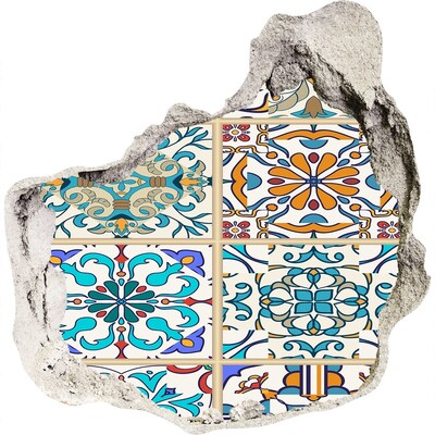 Fototapeta díra na zeď Barevné dlaždice v marockém stylu