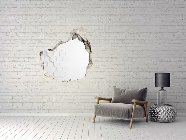 Díra 3D fototapeta nálepka Šestiúhelníky pozadí
