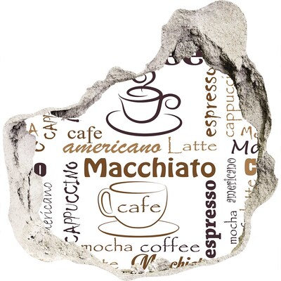 Fototapeta díra na zeď Kávový koutek