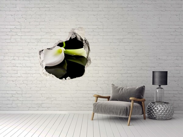 Samolepící nálepka fototapeta Květina v betonu