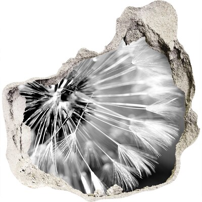 Samolepící nálepka na zeď Pampelišky v černé a bílé