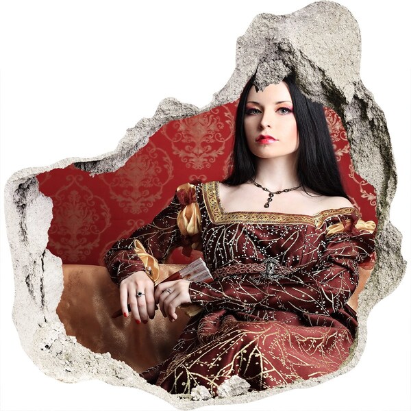 Fototapeta díra na zeď Princezna v troskách