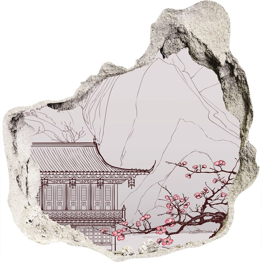 Díra 3D fototapeta nálepka Čínská příroda