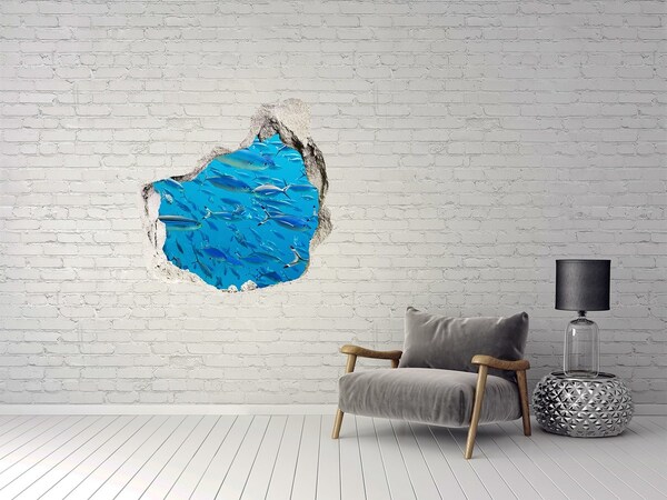 Díra 3D fototapeta nálepka Korálové ryby