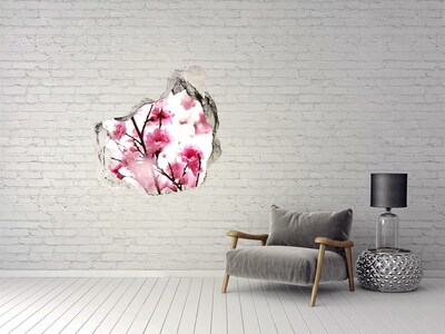 Samolepící nálepka na zeď Květinový ráj za zdí