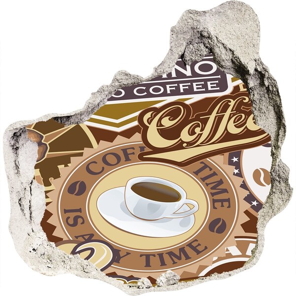 Fototapeta díra na zeď Potěšení z kávy