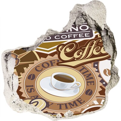 Fototapeta díra na zeď Potěšení z kávy