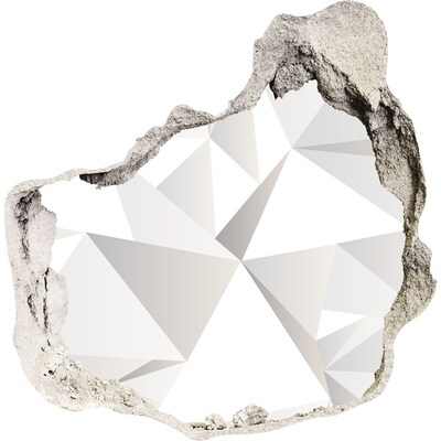 Samolepící díra na stěnu Křišťálová díra ve zdi