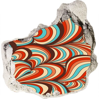 Fotoobraz díra na stěnu Barevný vír vzorů