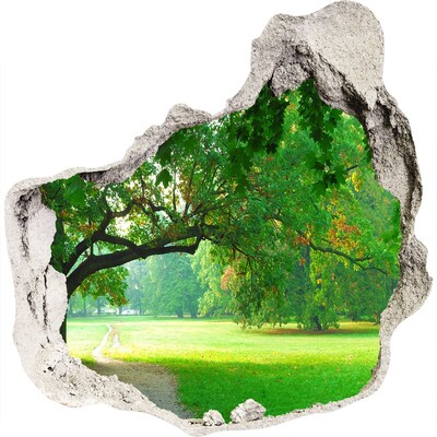 Samolepící nálepka fototapeta Zelený park na slunci