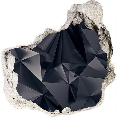 Fotoobraz díra na stěnu Černá, geometrická hloubka