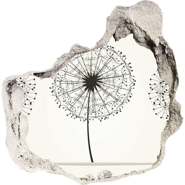 Samolepící díra na stěnu Pampelišky u zdi