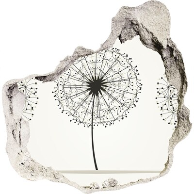 Samolepící díra na stěnu Pampelišky u zdi