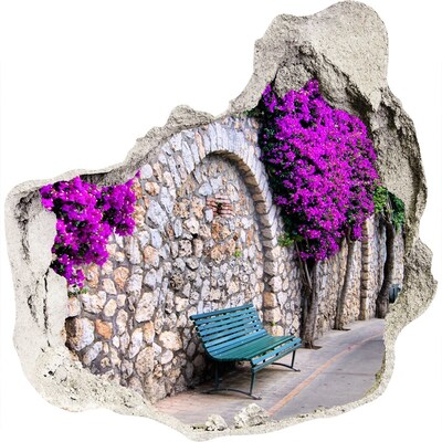 Fototapeta díra na zeď 3D Romantické uličky