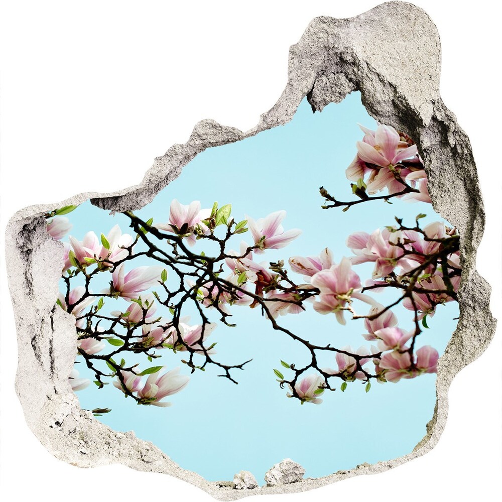 Samolepící díra nálepka Květy magnolie