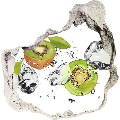 Nálepka díra na zeď beton Ovocný ráj s ledem