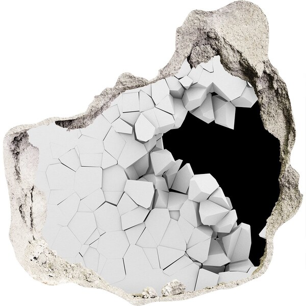 Díra 3D fototapeta nálepka Rozbitá zeď s výhledem do prázdna