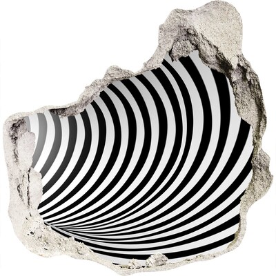 Díra 3D fototapeta nálepka Iluze rotujícího tunelu