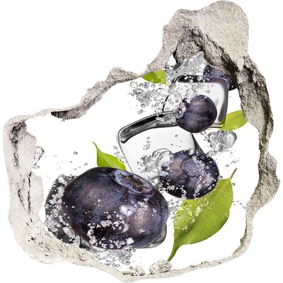 Nálepka 3D díra na zeď Ovocný ledový vodopád