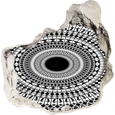 Díra 3D fototapeta nálepka Abstraktní vzor na zdi