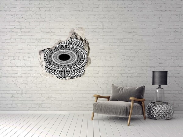 Díra 3D fototapeta nálepka Ornamenty kolo