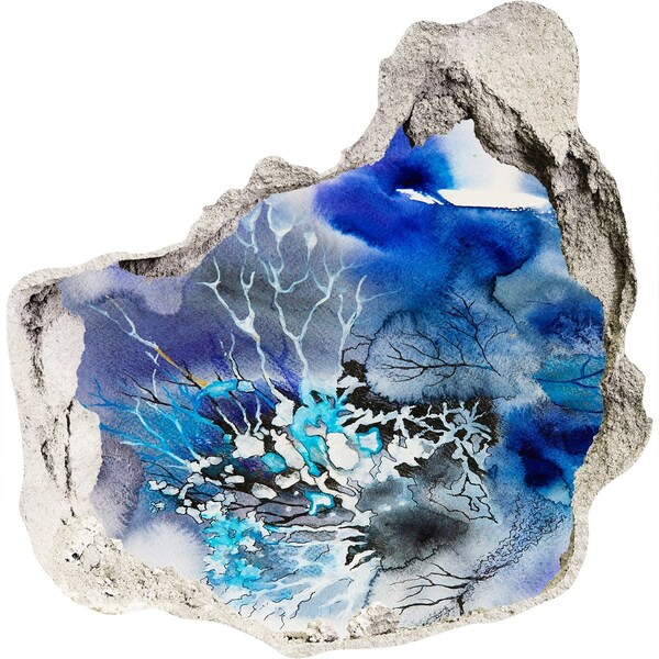 Díra 3D fototapeta nálepka Podvodní svět v díře