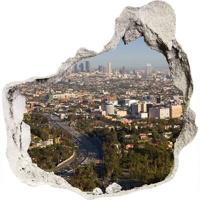 Fototapeta díra na zeď 3D Pohled na Los Angeles
