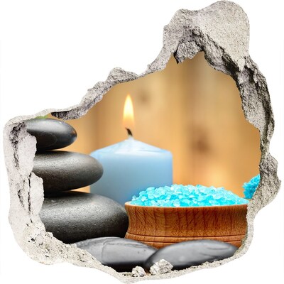 Samolepící díra na stěnu nálepka Relaxační lázeňský koutek