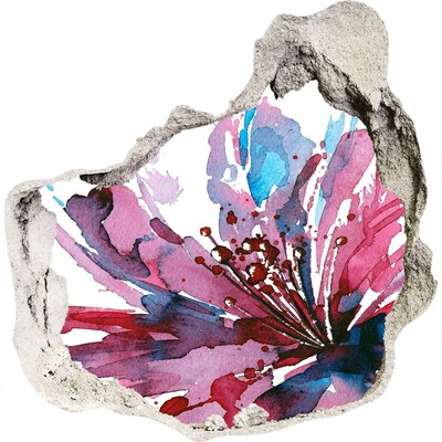 Díra 3D fototapeta na stěnu Abstraktní květina