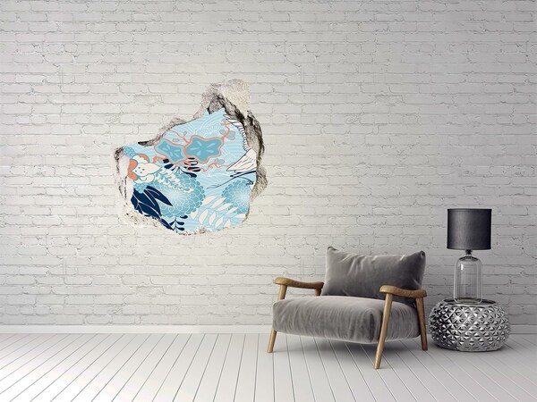 Díra 3D fototapeta nálepka Podvodní svět korálů